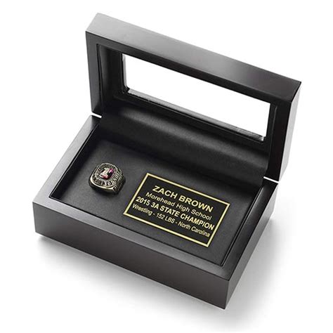 Personalized Championship Ring Display Box - All Gifts Considered