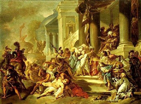 Anthiochos IV Epiphanes Orders the Massacre of the Maccabees Painting ...