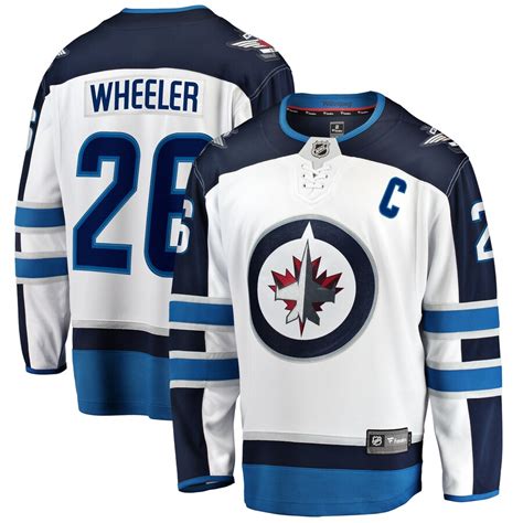 Men's Fanatics Branded Blake Wheeler White Winnipeg Jets Away Breakaway ...