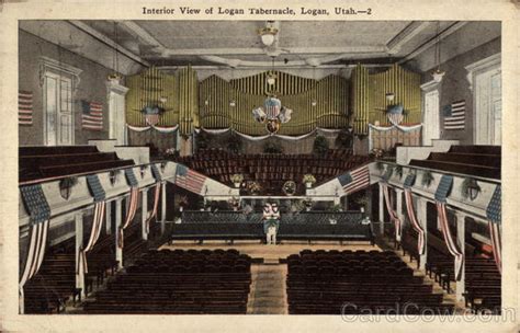 Interior View of Logan Tabernacle Utah