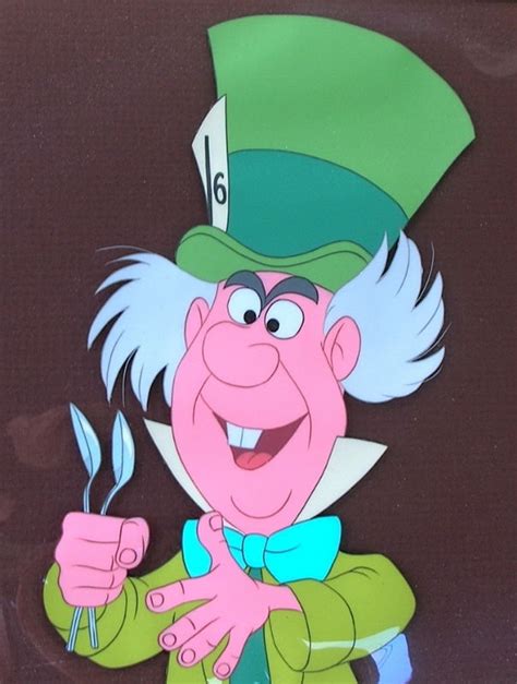 Cel of the Mad Hatter from Alice in Wonderland, 1951, in C E's Disney ...