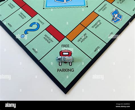 Orlando, FL/USA-12/20/19: The race car on the Free Parking square for the game Monopoly by ...