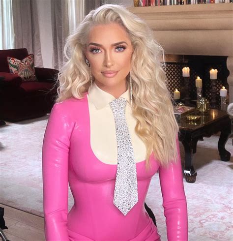 Erika Jayne showed off her dramatic weight loss with her latest outfit: a pink latex dress and ...
