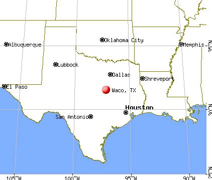 Waco, Texas Map