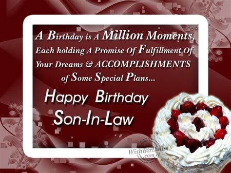 Birthday Wishes For Son In Law - Birthday Images, Pictures