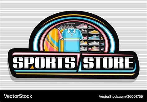 Logo for sports store Royalty Free Vector Image