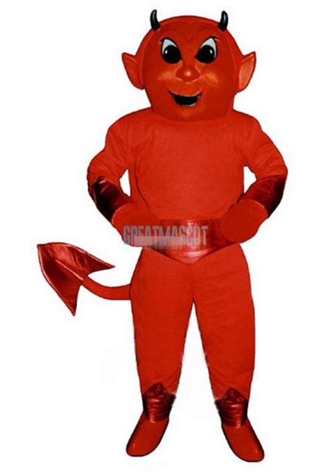 Cute Red Devil Mascot Costume