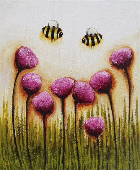 BEE Happy - Original Painitng | Happy paintings, Happy art, Acrylic ...