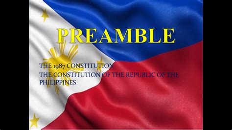 Preamble - 1987 Philippine Constitution - YouTube