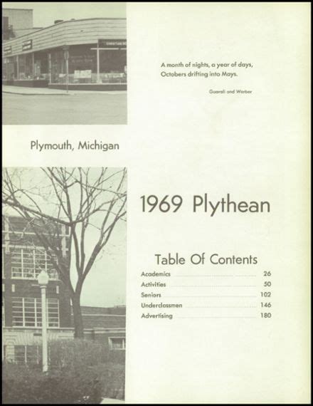 Explore 1969 Plymouth High School Yearbook, Plymouth MI - Classmates