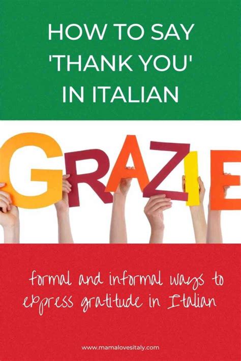 How to say thank you in Italian (and how not to!) | Mama Loves Italy