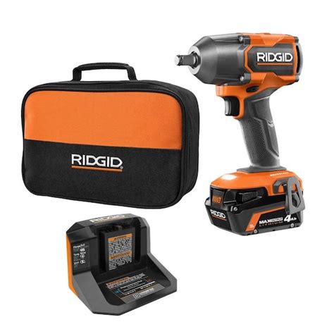 RIDGID 18V Brushless Cordless 1/2 in. Impact Wrench Kit with 4.0 Ah ...