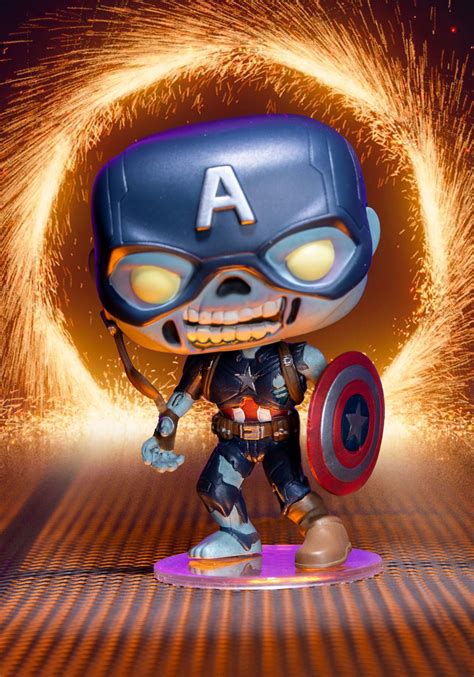 Funko Pop! Marvel: What If? Zombie Captain America Vinyl Bobblehead ...