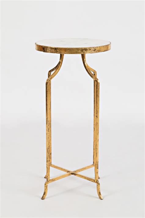 Round Accent Table in Gold Finish - Walmart.com - Walmart.com