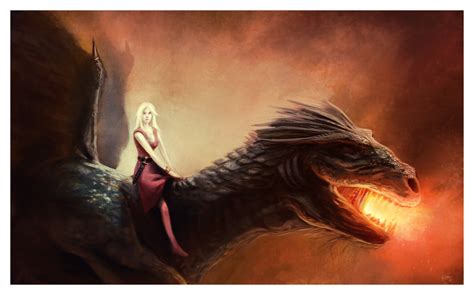 Daenerys Targaryen & Drogon - A Song of Ice and Fire Photo (31551053 ...