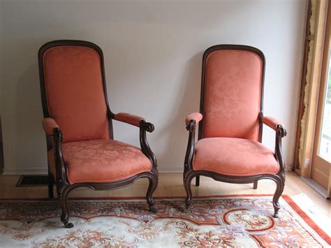 Pair of Fully Restored Victorian Gentelman's Parlor Chairs For Sale | Antiques.com | Classifieds