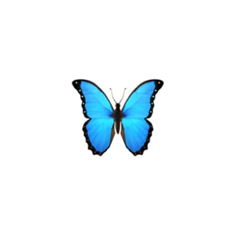 butterfly emoji blue butterflys iphone imoji applemoji...