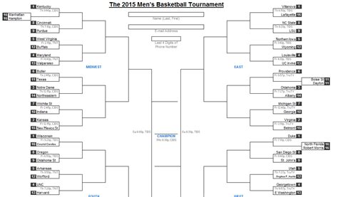 Excel Bracket Template