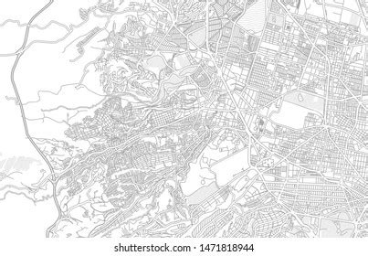 Naucalpan Mexico Bright Outlined Vector Map Stock Vector (Royalty Free ...