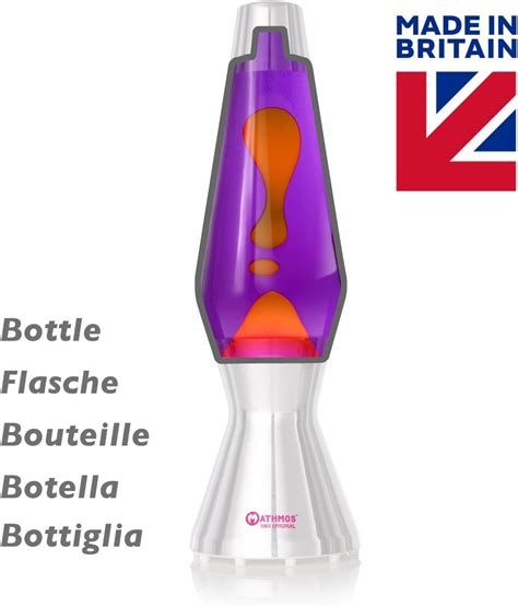 Mathmos Astro Lava Lamp Replacement Bottle - Violet/Orange: Amazon.co.uk: Lighting