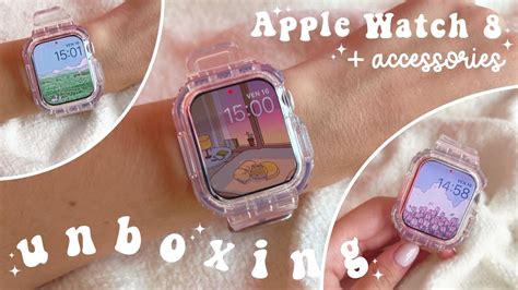 Unboxing My New Apple Watch Series 8 🍎 Cute Accessories (aesthetic and cozy) - YouTube