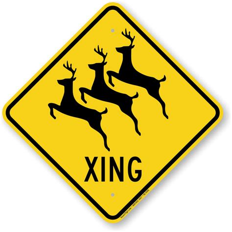 Deer Crossing Signs