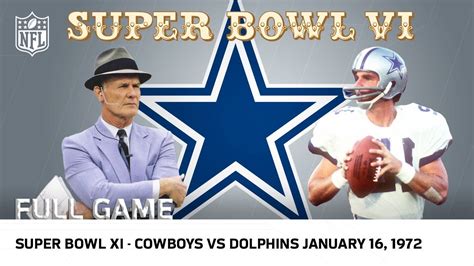 Cowboys Win Their First Super Bowl! | Cowboys vs. Dolphins Super Bowl ...