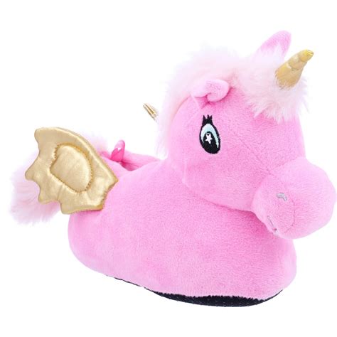 K-D Girls Unicorn Slippers - Pink - Size 3 | BIG W