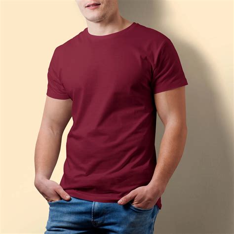 Buy Dark Red T-Shirt - Burgundy T-Shirt - filmyvastra.com - Made In India