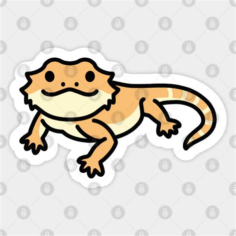 Bearded Dragon - Dragon - Sticker | TeePublic