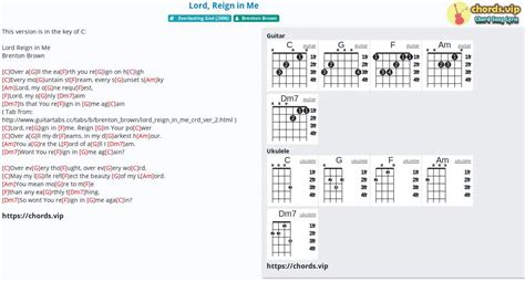 Chord: Lord, Reign in Me - tab, song lyric, sheet, guitar, ukulele ...