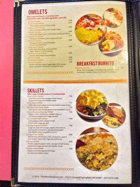 Menu of Spring Valley Family Restaurant in Oregon, IL 61061