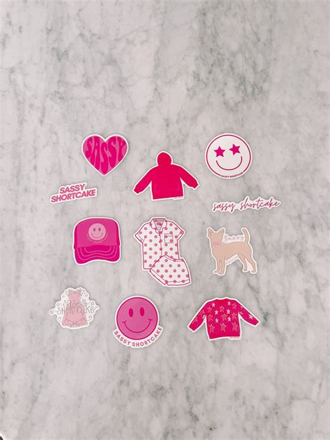 Sassy Sticker Pack 4 Preppy Stickers | Sassy Shortcake