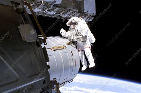 ISS space walk, August 2006 - Stock Image - S565/0177 - Science Photo Library