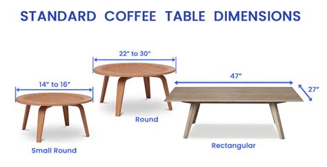 Coffee Table Dimensions (Size Guide) - Designing Idea