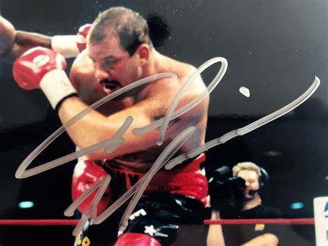 Lennox Lewis vs Tommy Morrison Signed Autographed 8x10 Boxing Photo ...