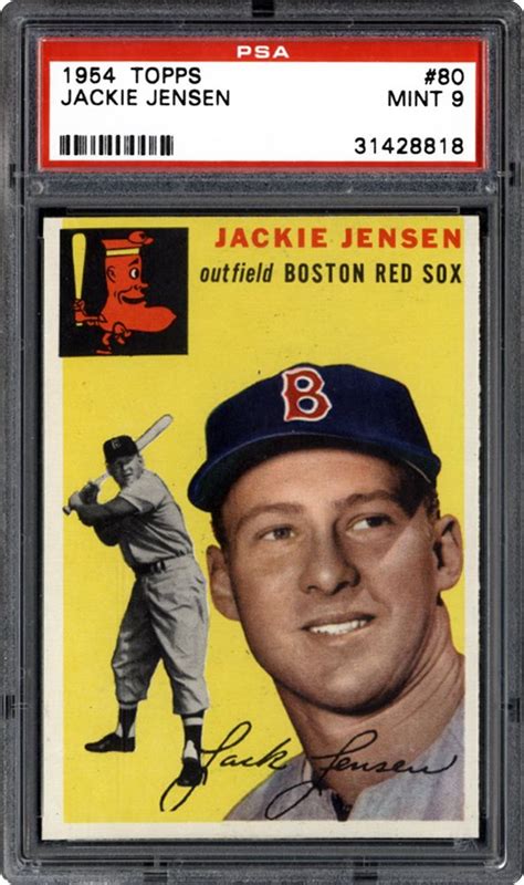 1954 Topps Jackie Jensen | PSA CardFacts®