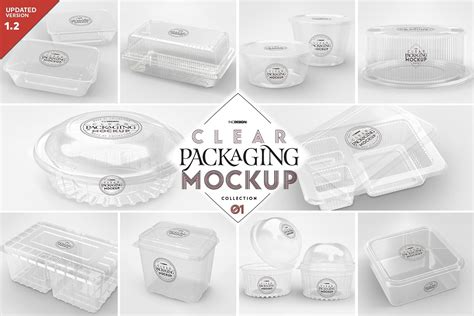 01 Clear Container Packaging Mockups Free Packaging Mockup, Packaging ...