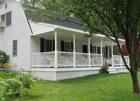 front porch split level house | ... to a shallow pitch at the porch we ...