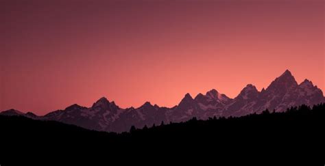 Wallpaper mountains, silhouette, sunset, nature desktop wallpaper, hd ...