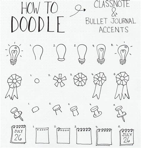 Cute doodles anyone can draw in their bullet journal or notebook | Easy ...