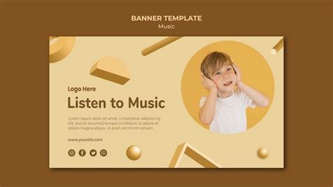 Free PSD | Music banner template design