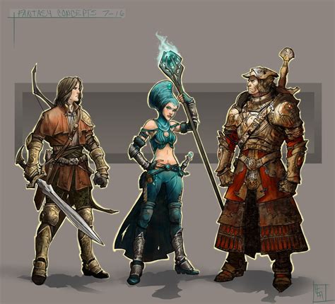 ArtStation - Fantasy RPG Character Concepts