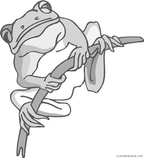 Frog Medium Animal Free Black White Clipart Images - Frog Clip Art Transparent - Png Download ...