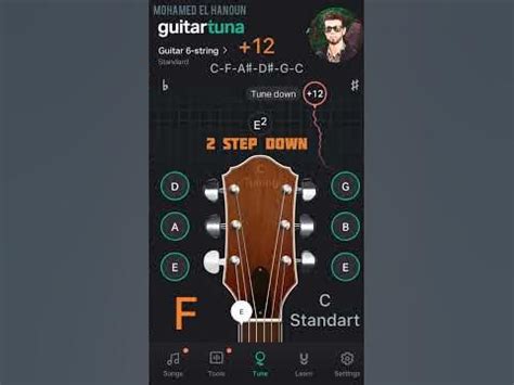 C Standard Tuning ( C-F-A♯-D♯-G-C ) - Using GuitarTuna Free - YouTube