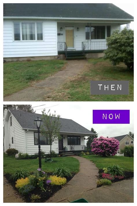 before and after. simple curb appeal updates make a world of difference ...