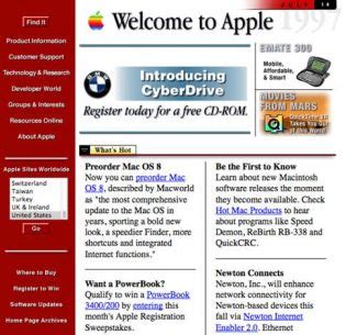Pantallazos de la historia de Apple en Internet | Clipset