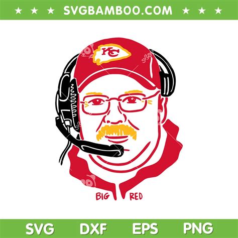 Andy Reid Chiefs SVG, Coach Reid SVG PNG