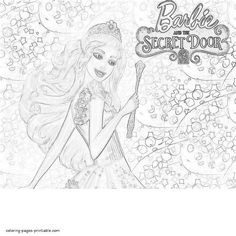 Coloring pages Barbie The Secret Door || COLORING-PAGES-PRINTABLE.COM