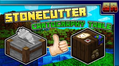 Stonecutter-Cartography Table {Block Review Ep3} MCPE-Bedrock - YouTube